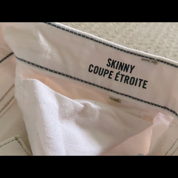 Banana Republic White Skinny Jeans in size 26 - Picture 4 of 5